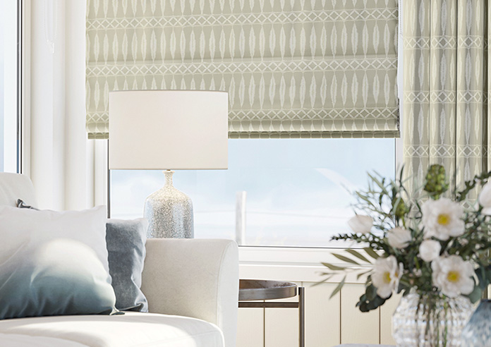 Nazca, Almond - Twist&Fit Roman Blind - Image 5